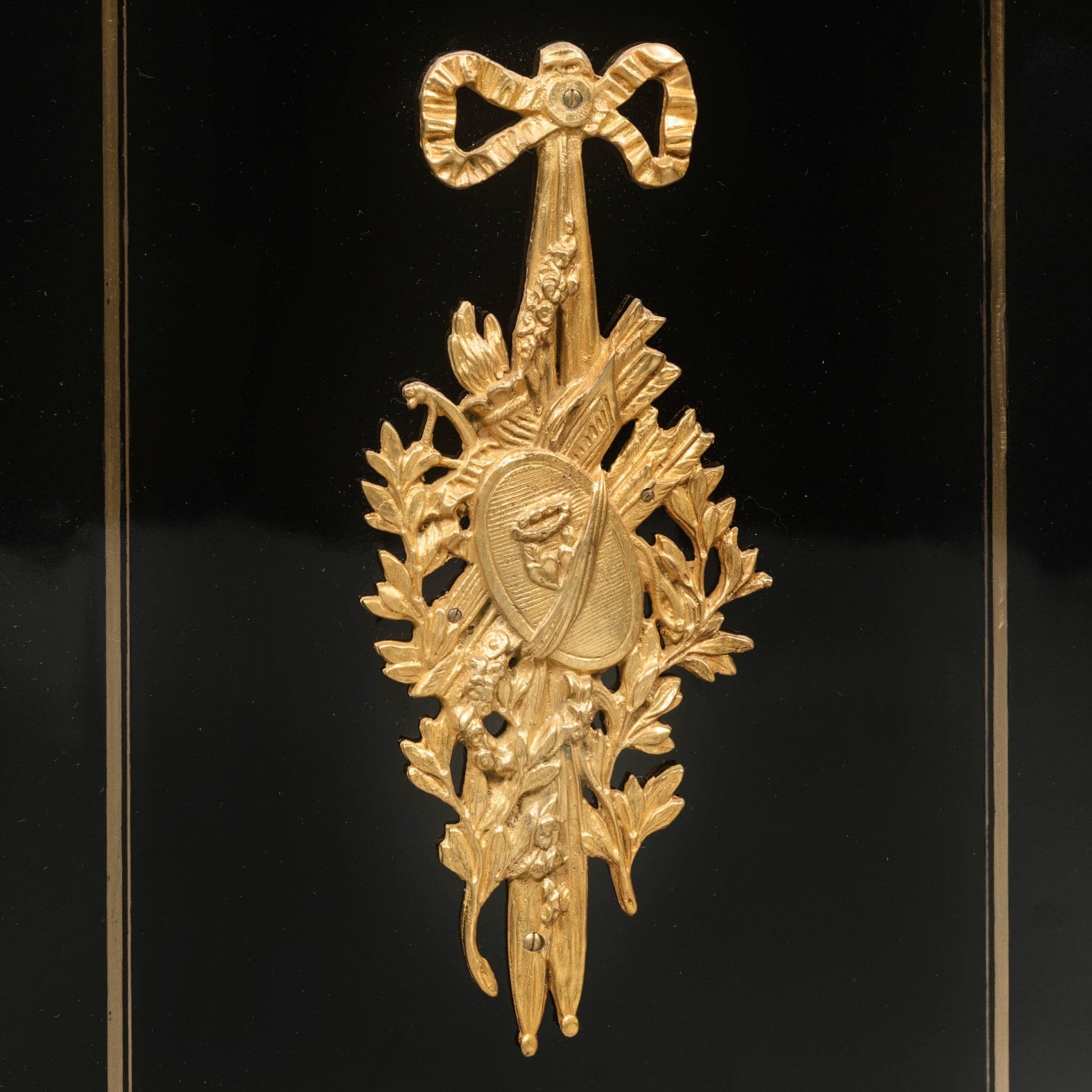 A Fine Pair of Napoleon III Gilt-Bronze, Cut-Brass and Boulle Marquetry Cabinets - Image 6