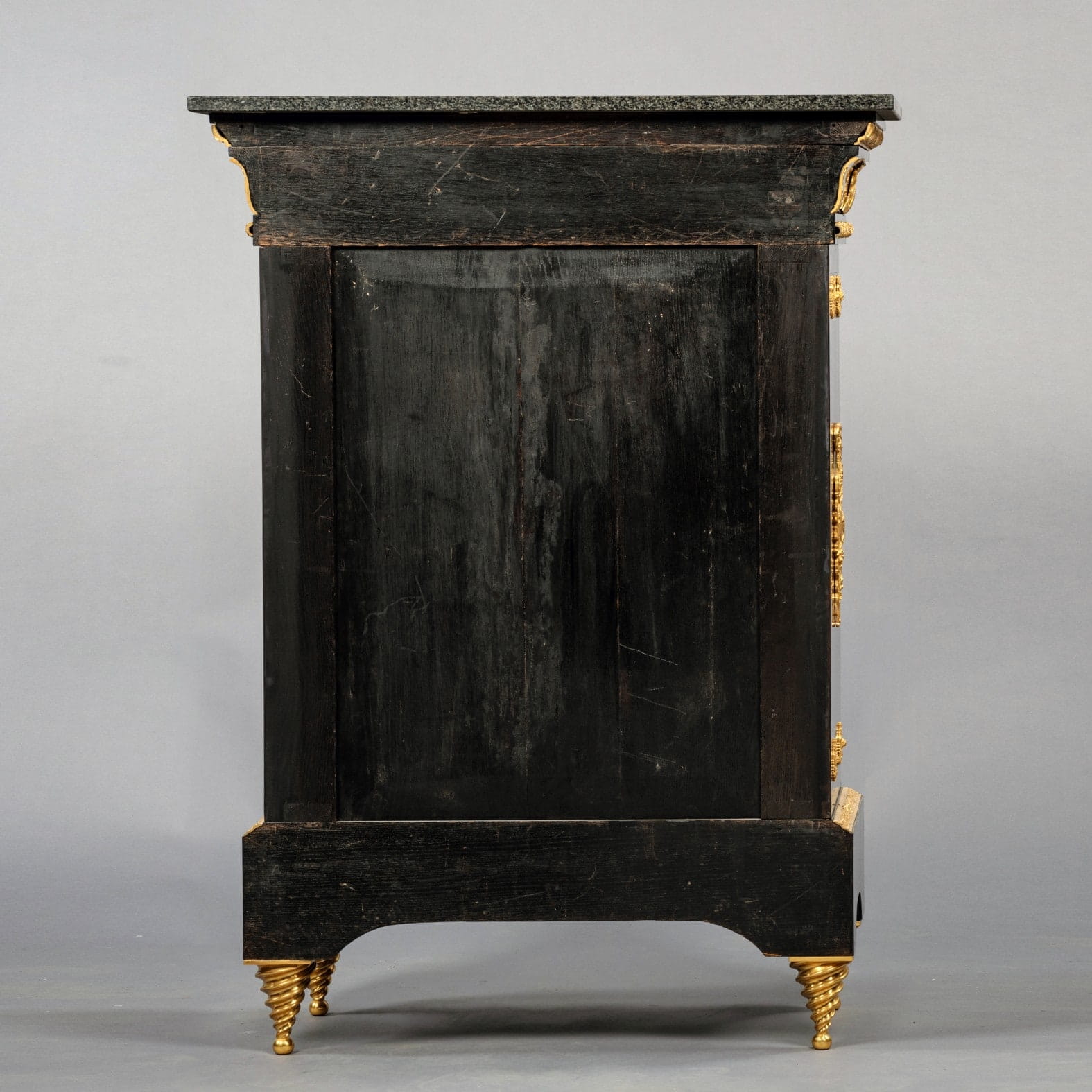 A Fine Pair of Napoleon III Gilt-Bronze, Cut-Brass and Boulle Marquetry Cabinets - Image 7