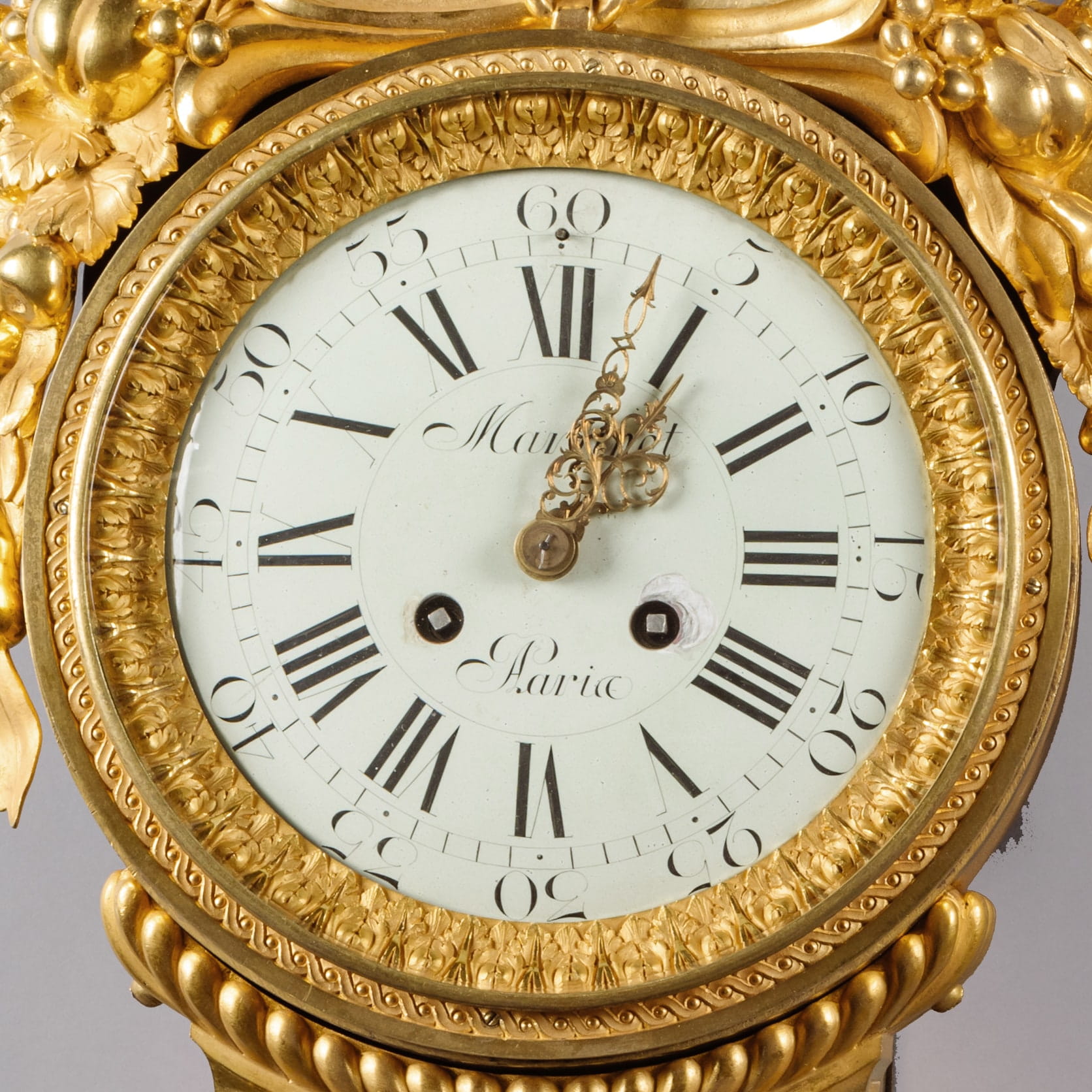 Fine Louis XVI Style Sèvres Porcelain Mounted Cartel Clock and Barometer - Image 6