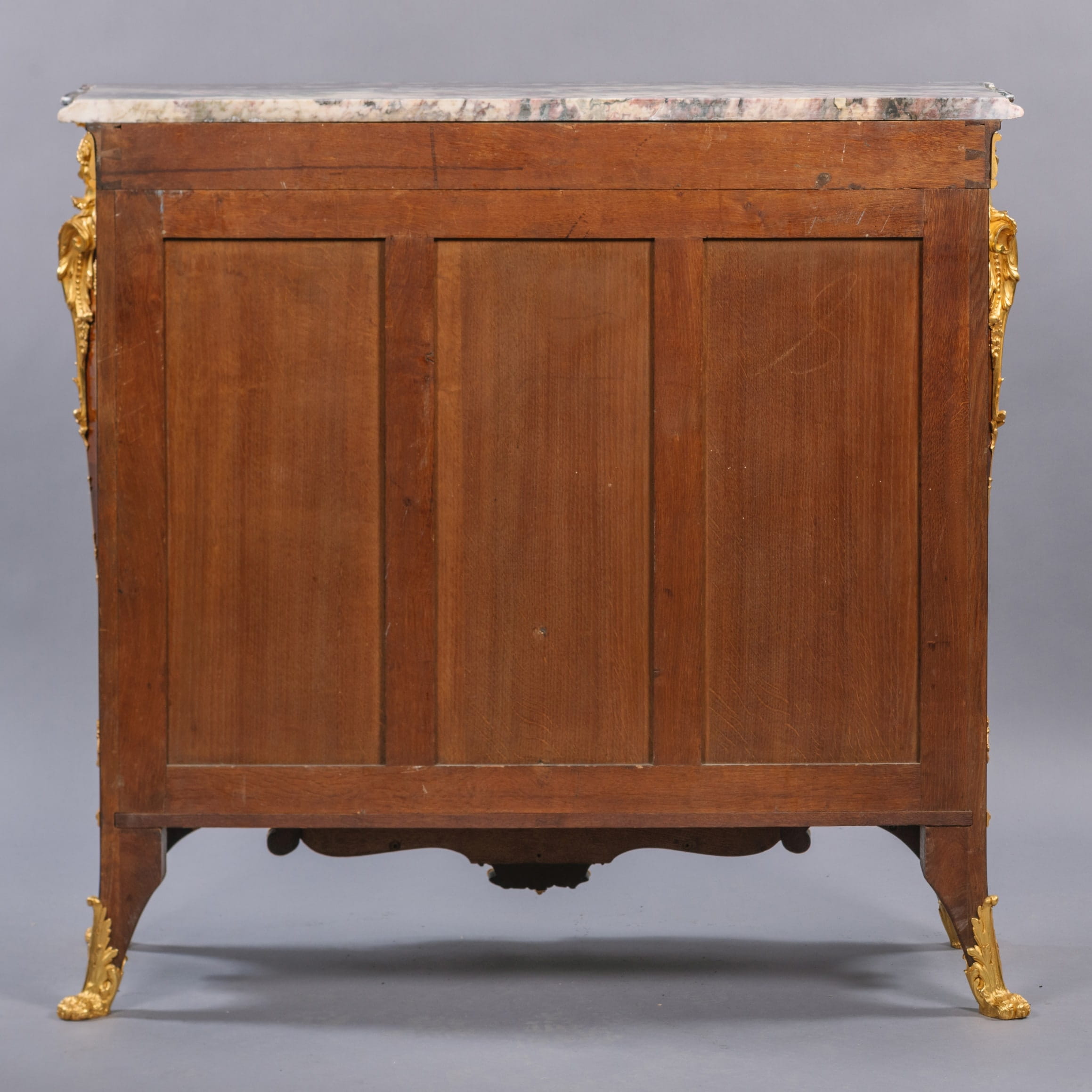 A Fine Vernis Martin Gilt-Bronze Mounted Side Cabinet with A Marble Top - Image 15