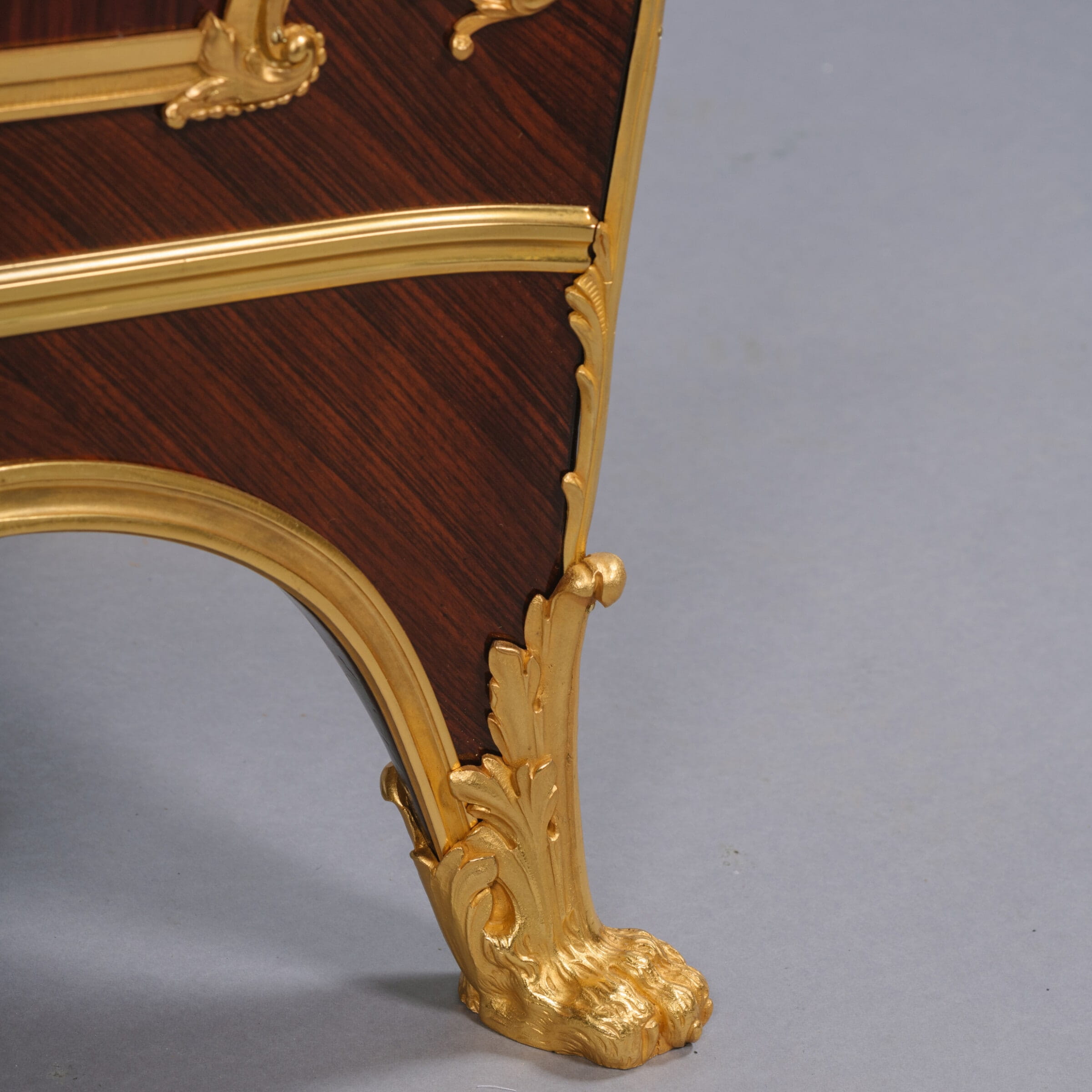 A Fine Vernis Martin Gilt-Bronze Mounted Side Cabinet with A Marble Top - Image 12