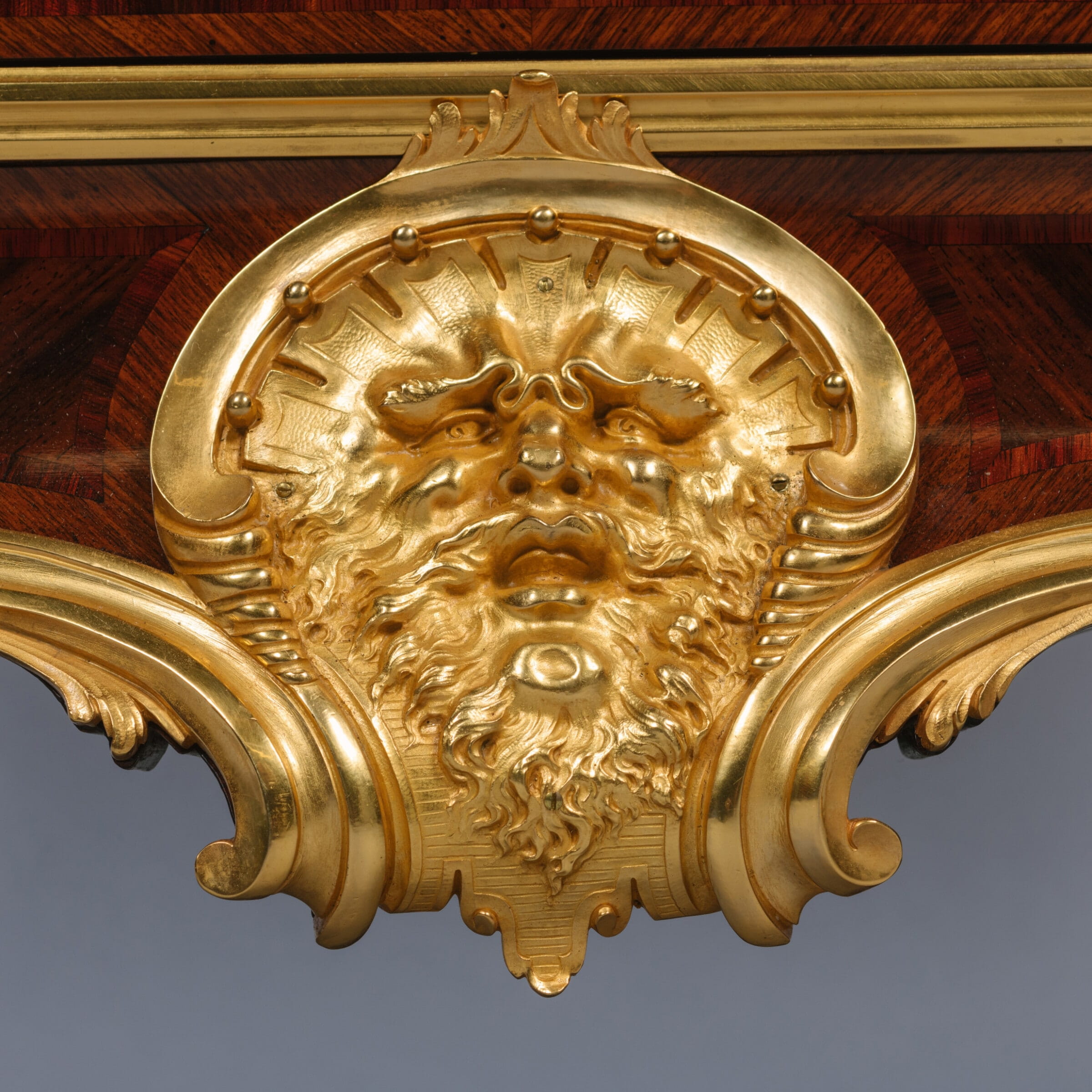 A Fine Vernis Martin Gilt-Bronze Mounted Side Cabinet with A Marble Top - Image 7