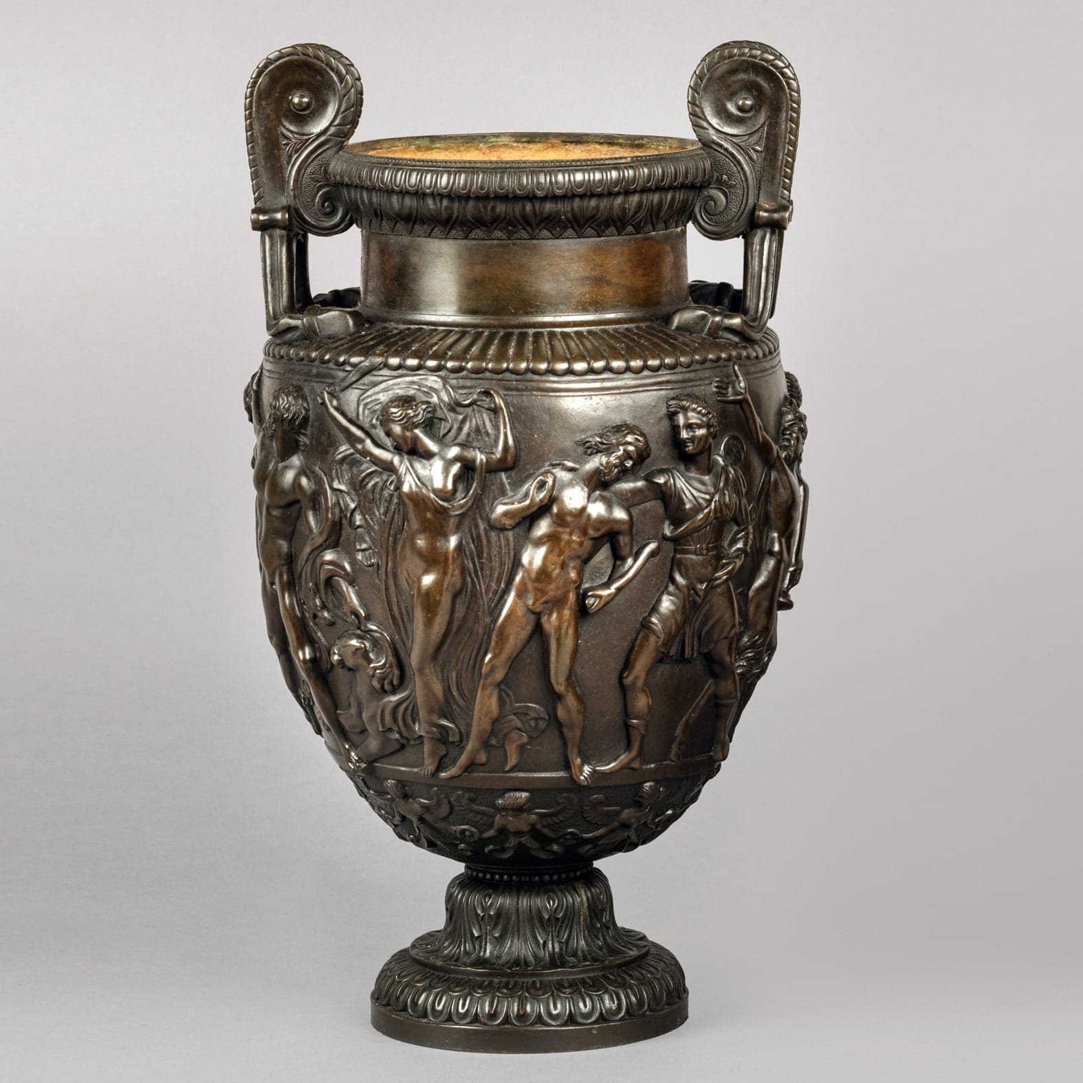 A Fine Pair of Patinated Bronze Models of the Townley Vase - Image 6