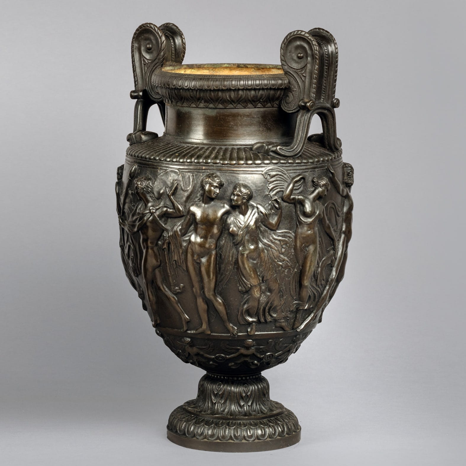 A Fine Pair of Patinated Bronze Models of the Townley Vase - Image 8