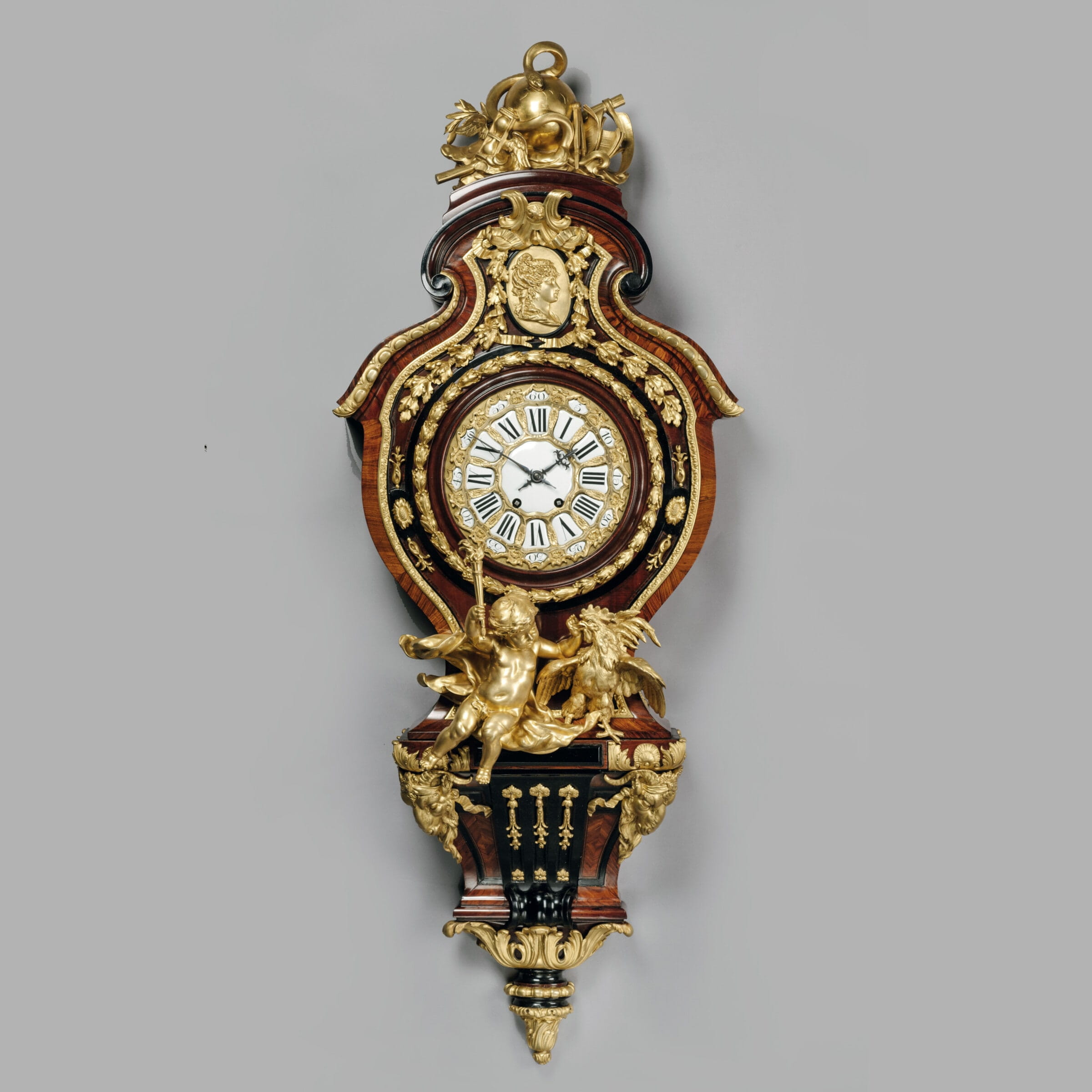 An Important and Extremely Rare Grand Figural Cartel Clock
