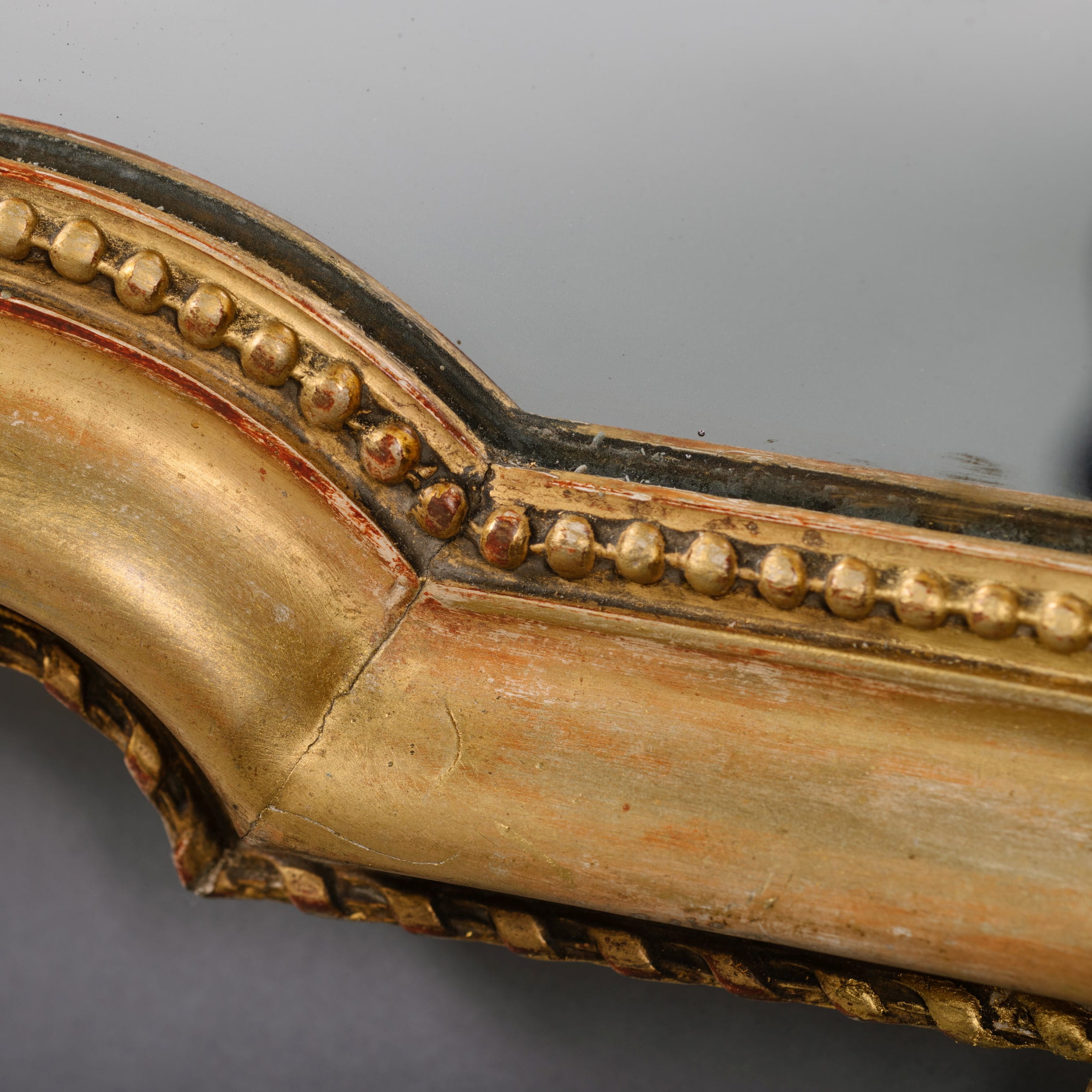 A Fine Louis XVI Style Carved Giltwood and Gesso Mirror - Image 3