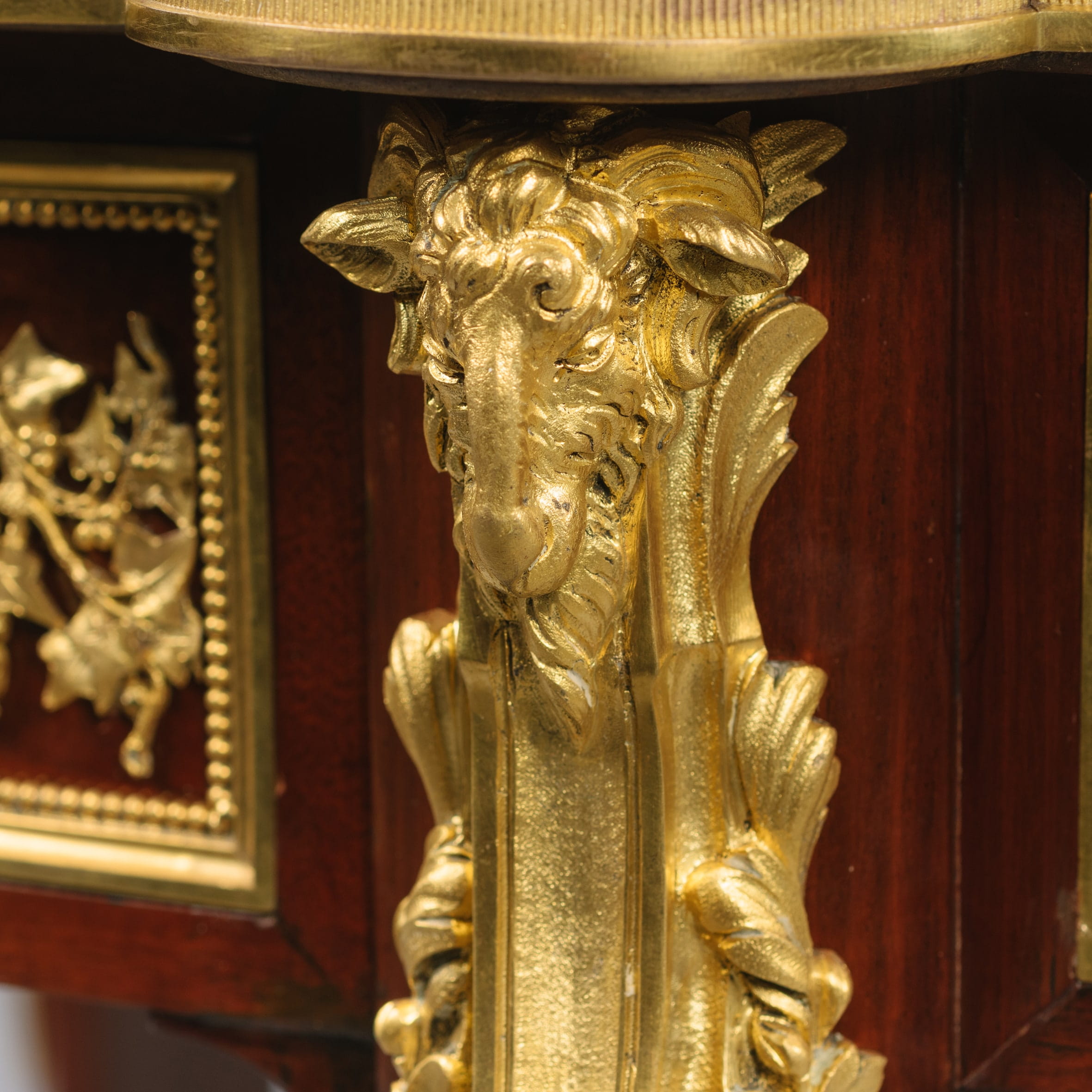 Louis XVI Style Gilt-Bronze Mounted and Parquetry Inlaid Centre Table - Image 4