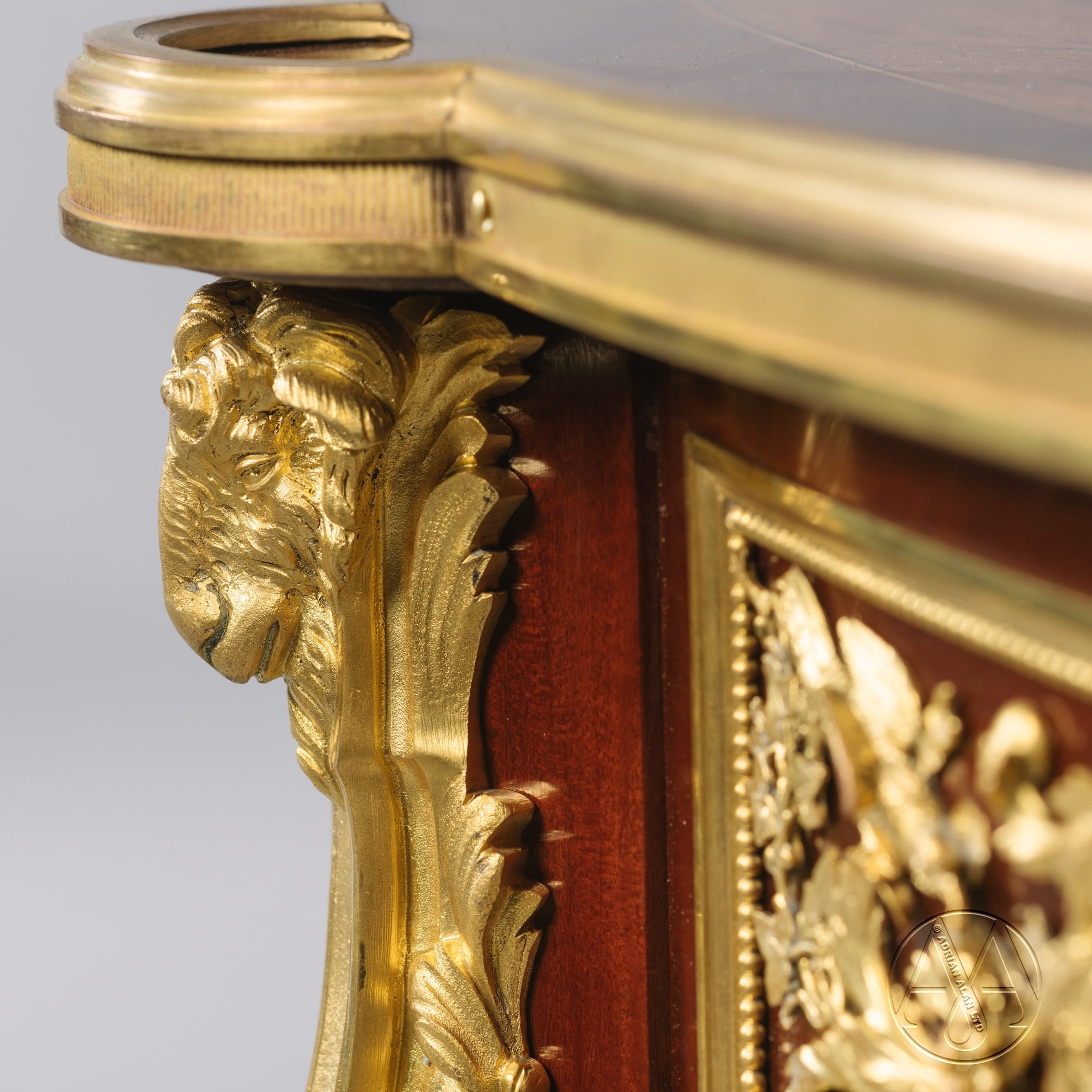Louis XVI Style Gilt-Bronze Mounted and Parquetry Inlaid Centre Table - Image 3