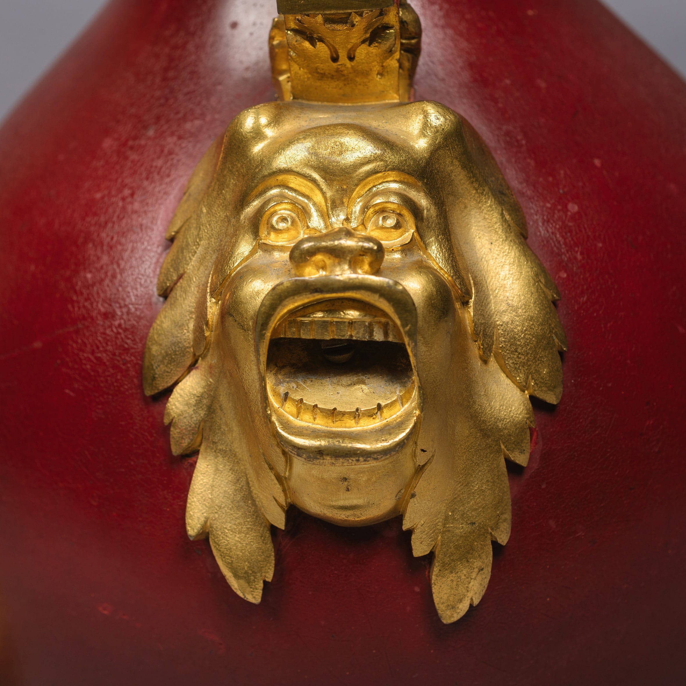 A Pair of Gilt-Bronze Mounted Red Lacquer Vases, Adapted as Table Lamps - Image 2