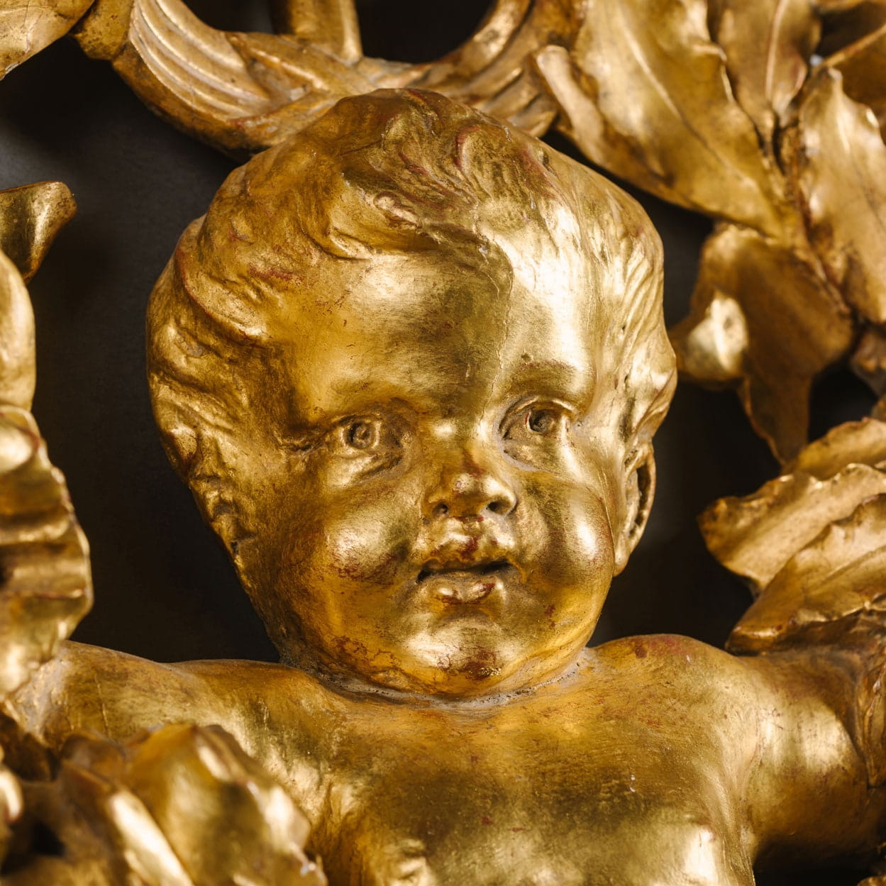 A Large Louis XVI Style Carved Giltwood Clock and Barometer Set - Image 15