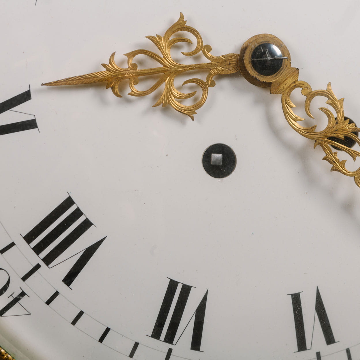 A Large Louis XVI Style Carved Giltwood Clock and Barometer Set - Image 10
