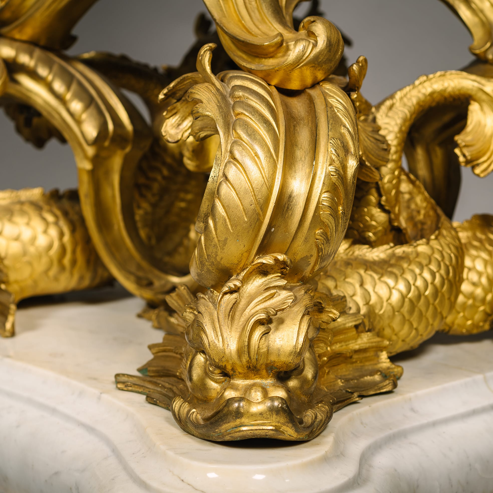 A Pair of Monumental Napoleon III Imari Porcelain Torchère Candelabra - Image 12