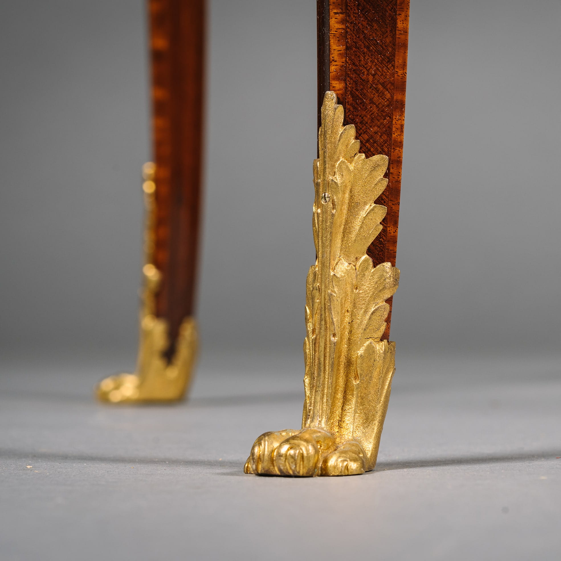 A Louis XV Style Gilt-Bronze Mounted Mahogany and Parquetry Occasional Table - Image 5