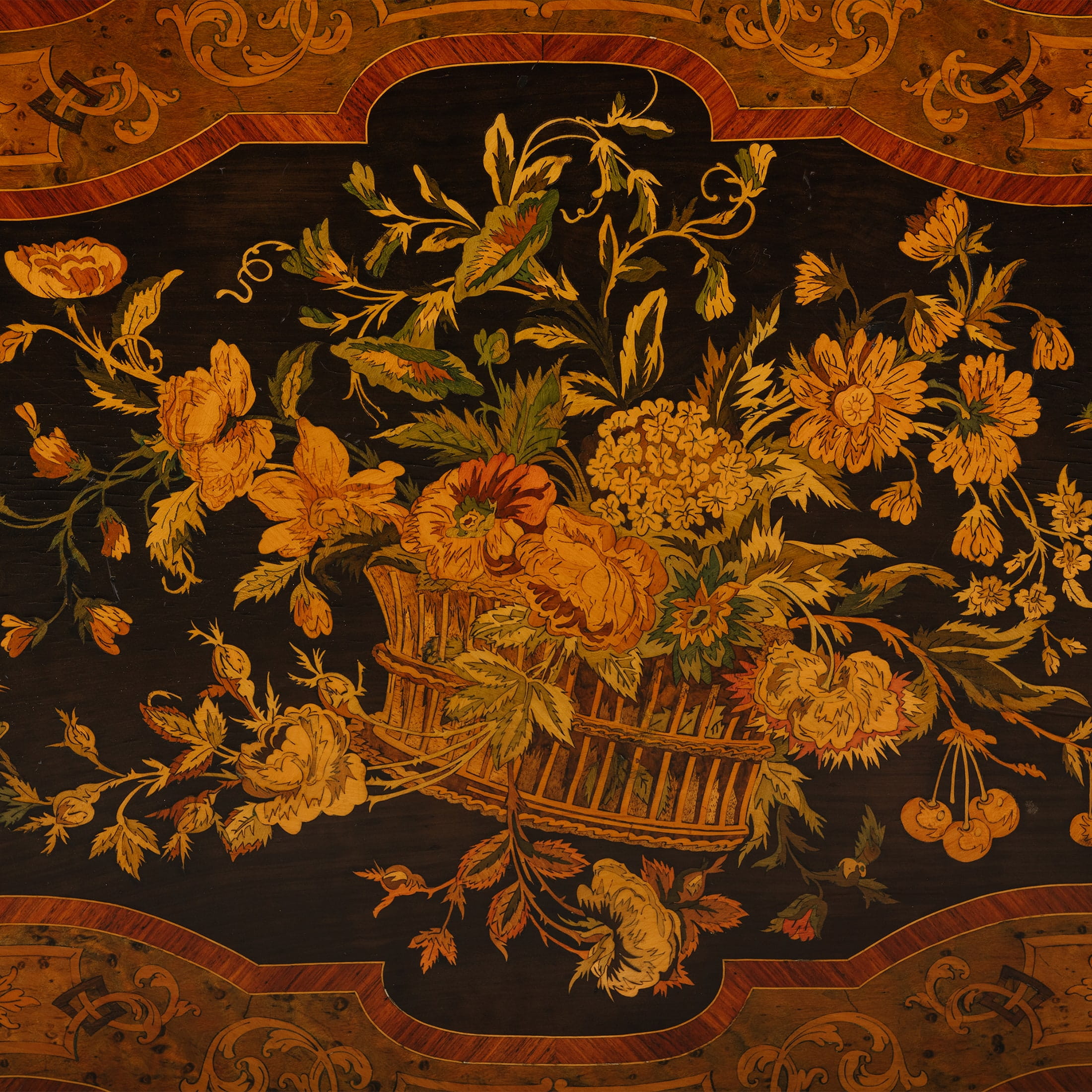A Rare And Unusual Victorian Gilt-Bronze and Marquetry Metamorphic Table - Image 4