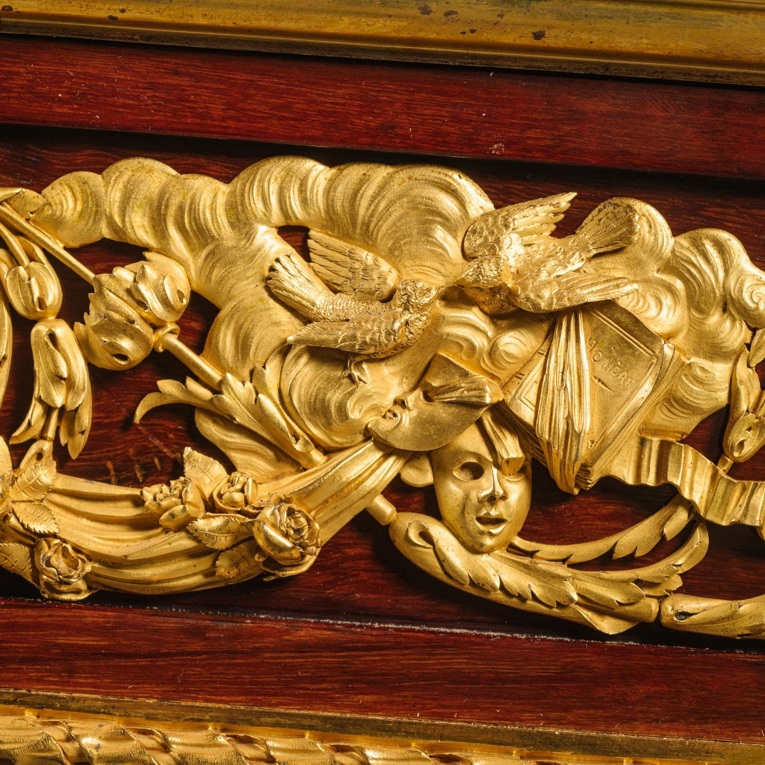 'Table des Arts' - An Important Gilt-Bronze, Mahogany And Porphyry Table - Image 12