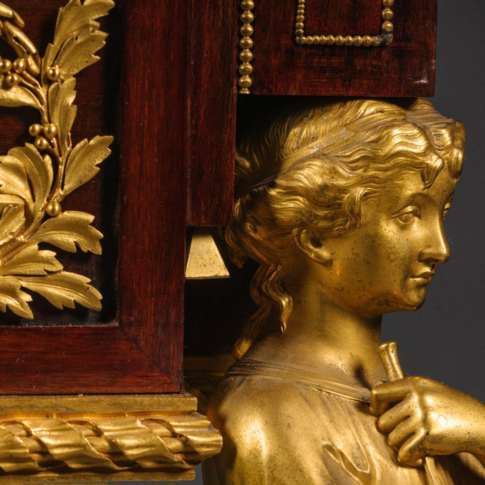 'Table des Arts' - An Important Gilt-Bronze, Mahogany And Porphyry Table - Image 6