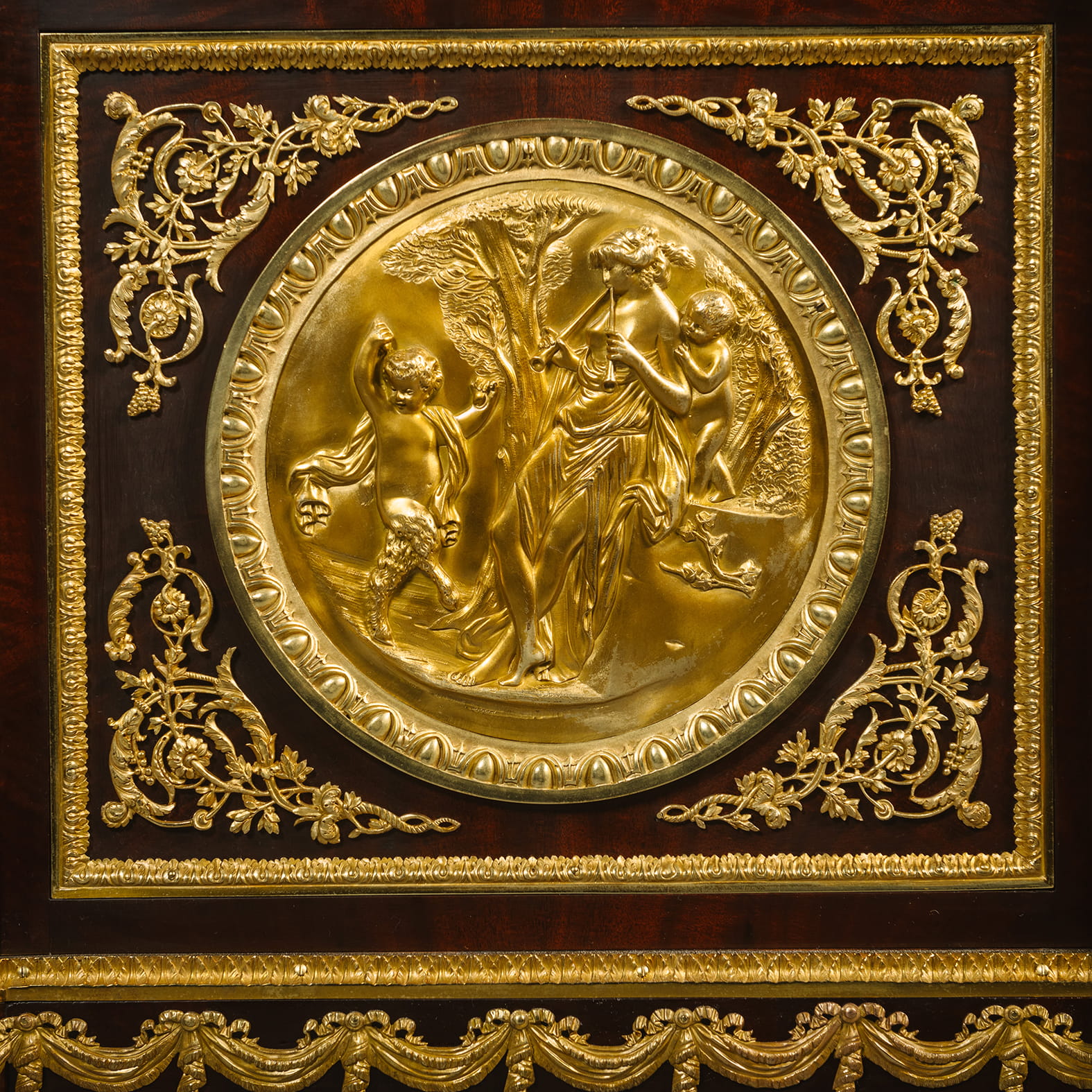 A Louis XVI Style Gilt-Bronze Mounted Mahogany Commode - Image 6