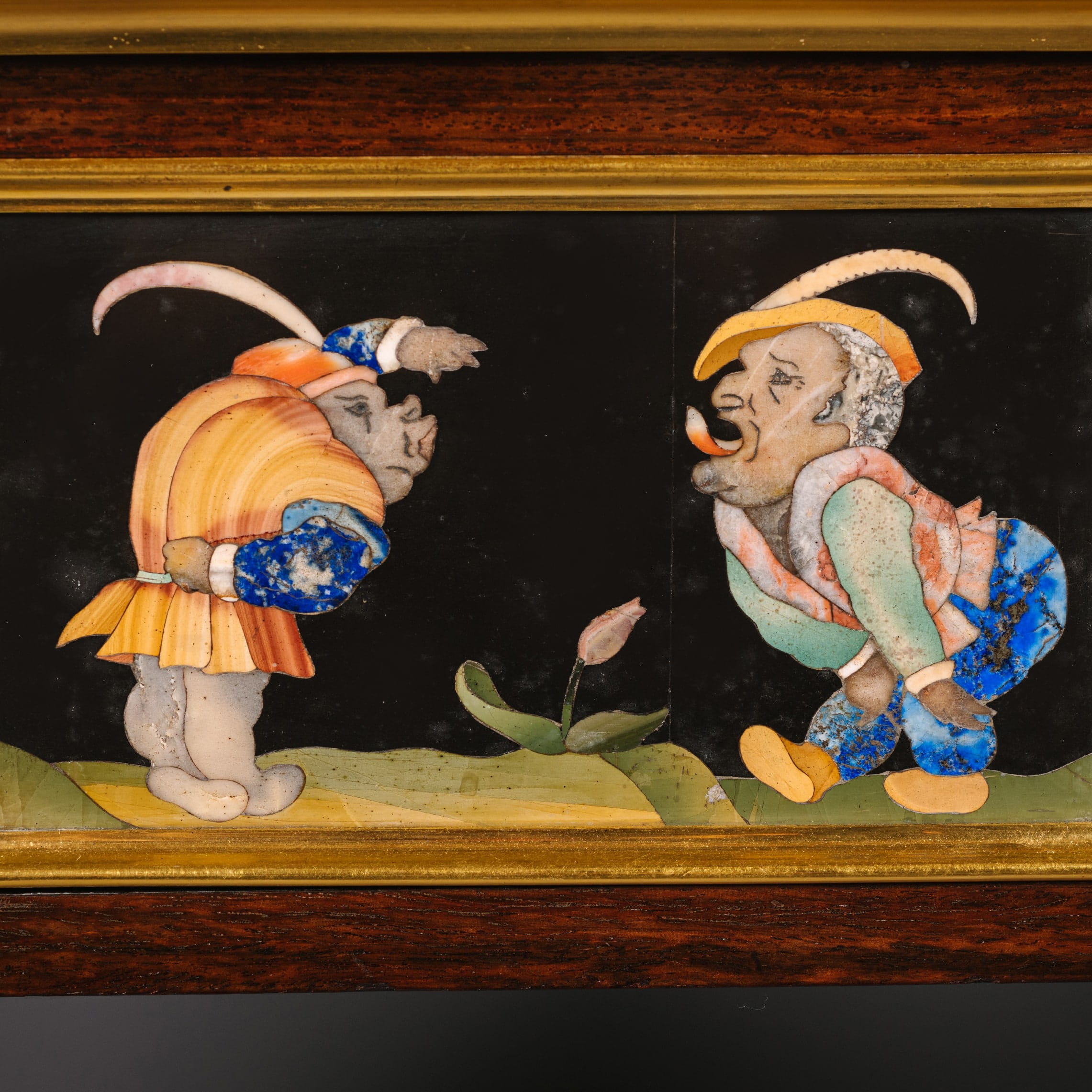 A Pair of Exceptional Gilt-Bronze, Pietre Dure Hardstone and Micromosaic Mounted Centre Tables - Image 18