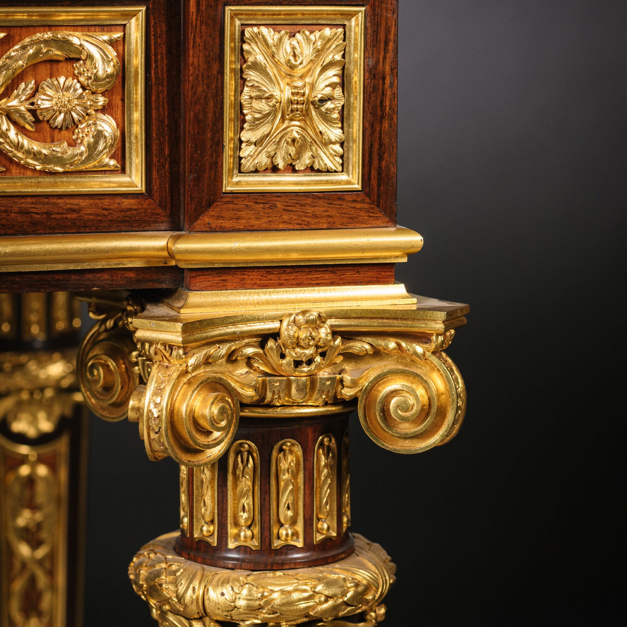 A Pair of Exceptional Gilt-Bronze, Pietre Dure Hardstone and Micromosaic Mounted Centre Tables - Image 8