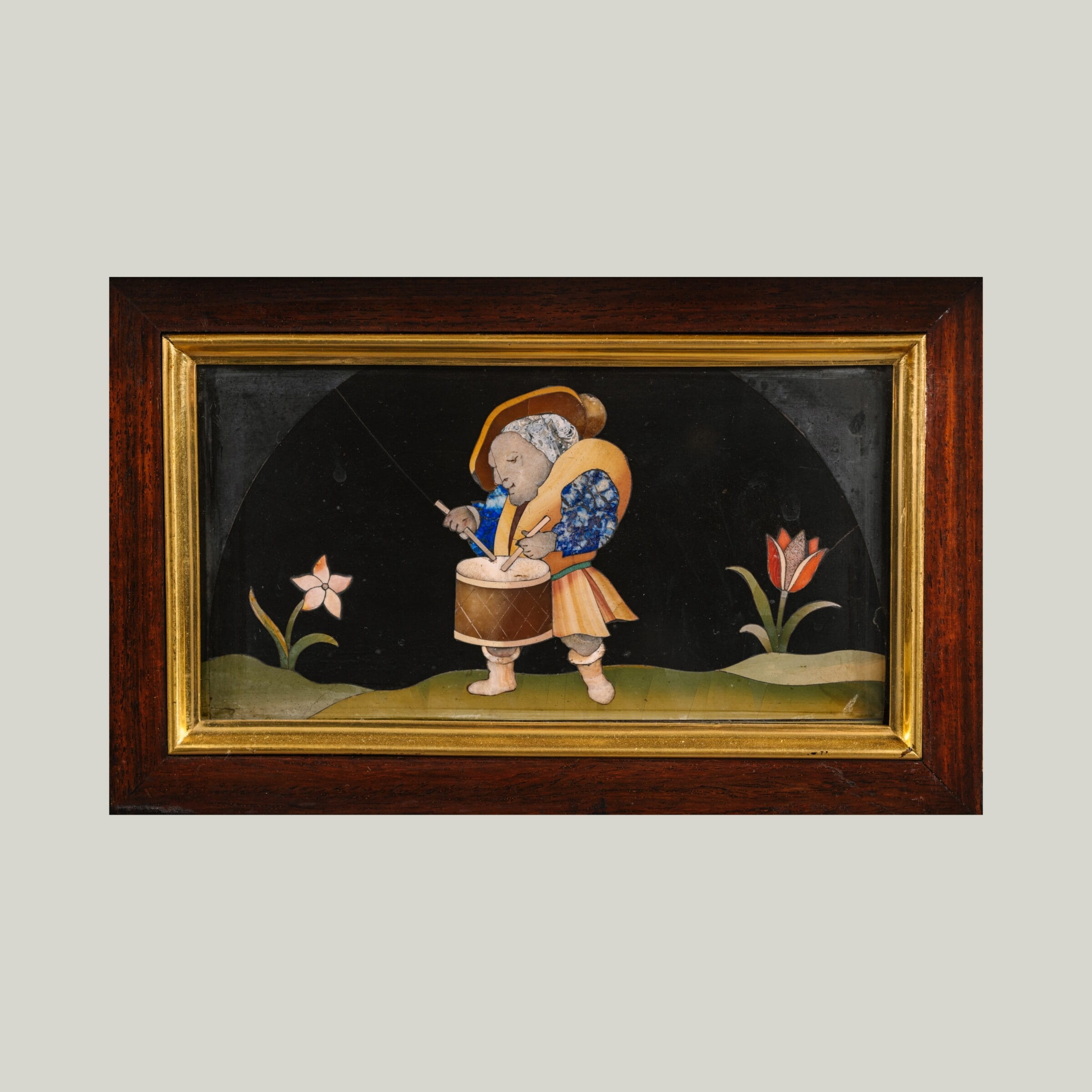 A Pair of Exceptional Gilt-Bronze, Pietre Dure Hardstone and Micromosaic Mounted Centre Tables - Image 14