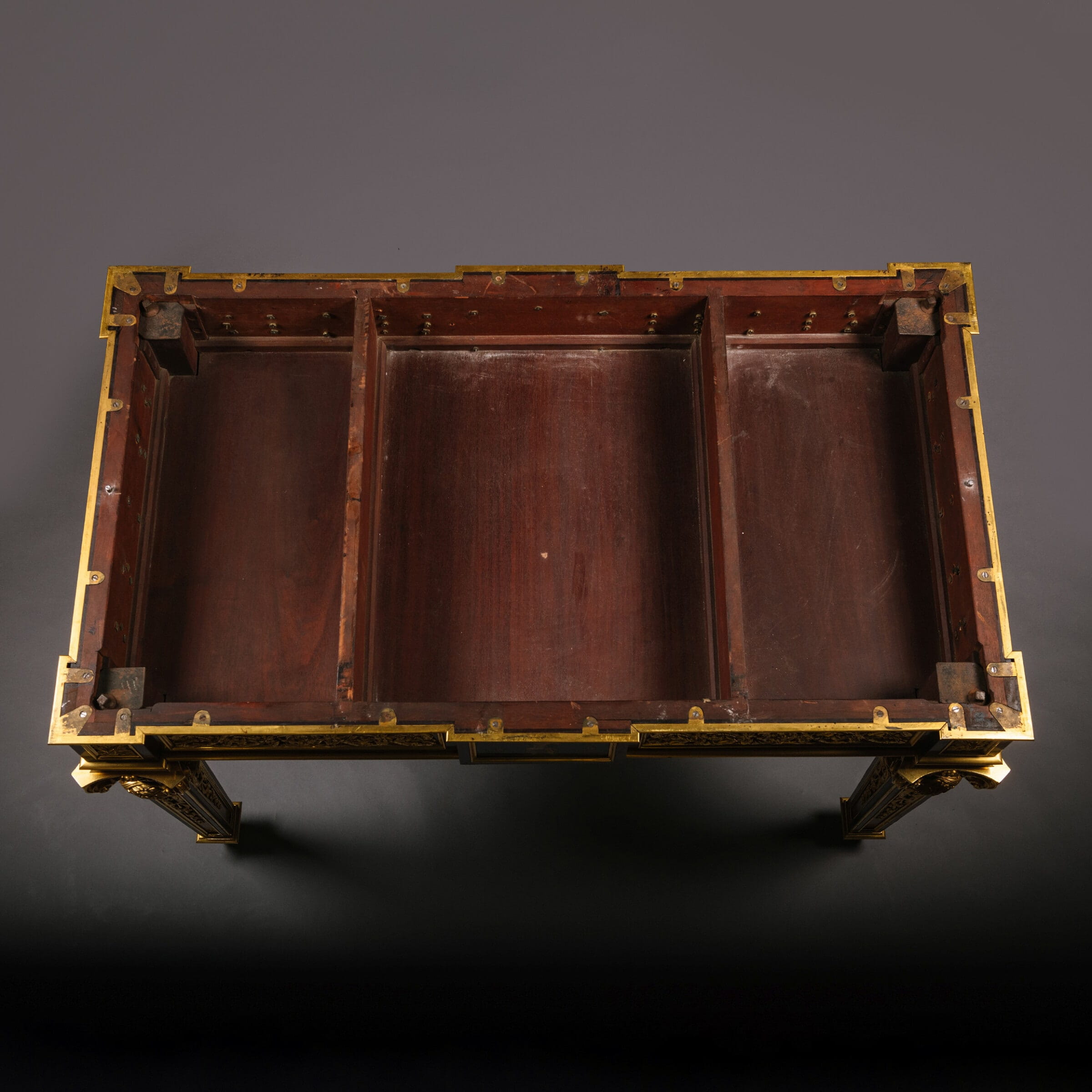 A Pair of Exceptional Gilt-Bronze, Pietre Dure Hardstone and Micromosaic Mounted Centre Tables - Image 13