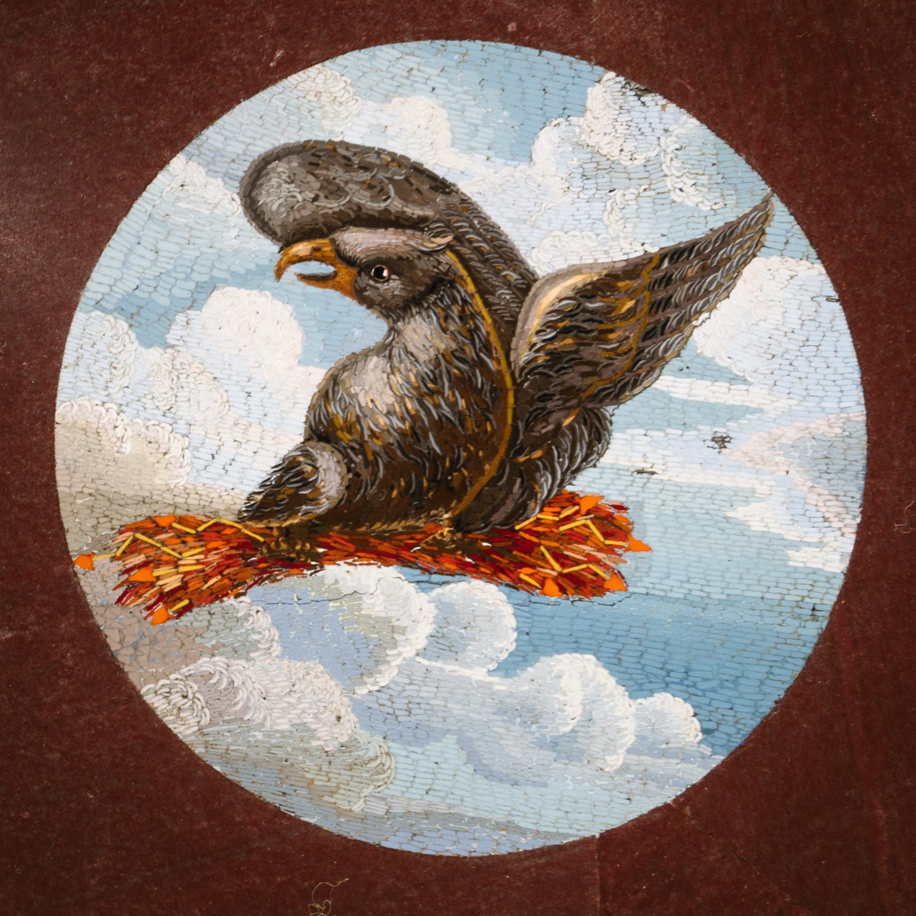 A Rare and Important Micromosaic Inlaid Marble and Giltwood Centre Table - Image 24
