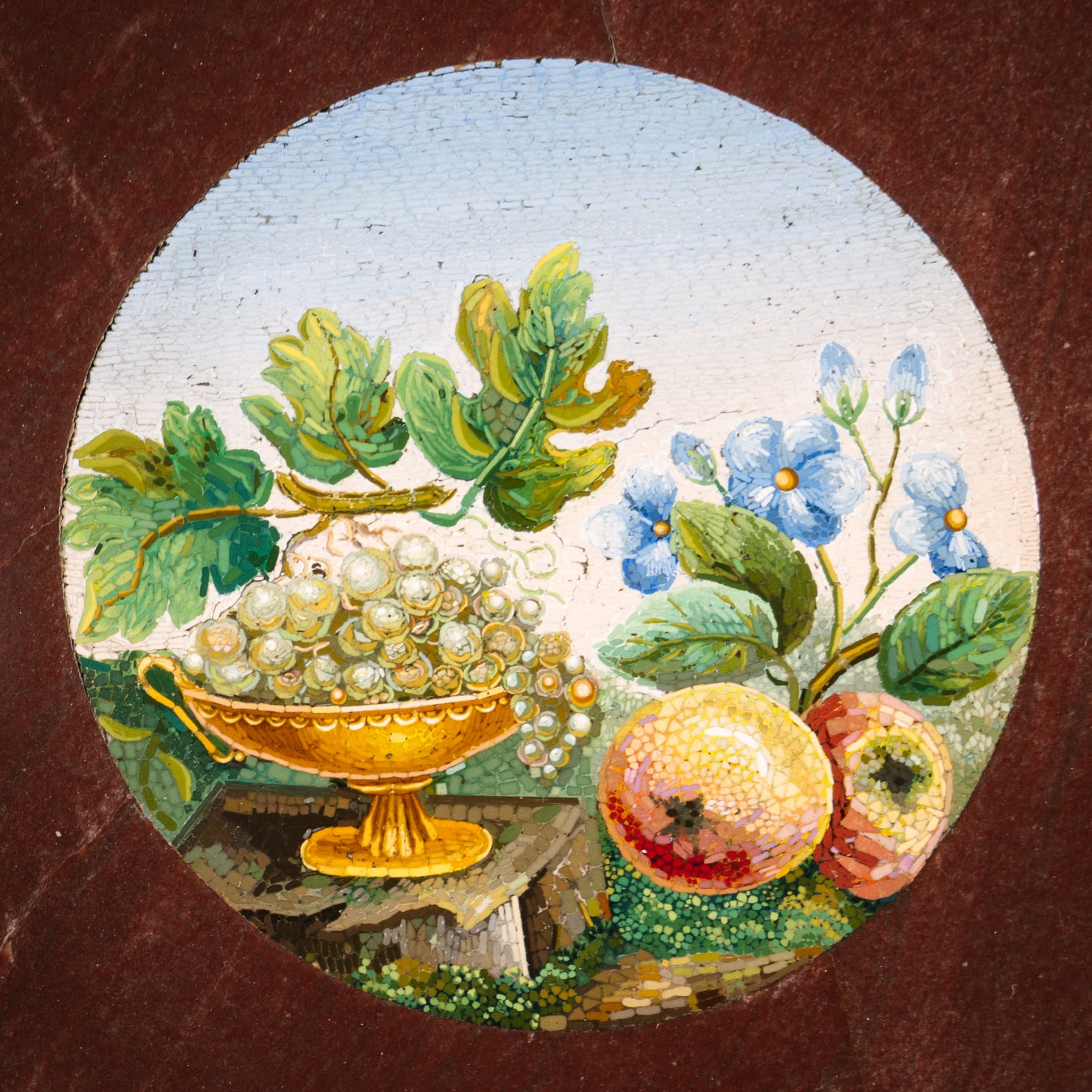 A Rare and Important Micromosaic Inlaid Marble and Giltwood Centre Table - Image 23