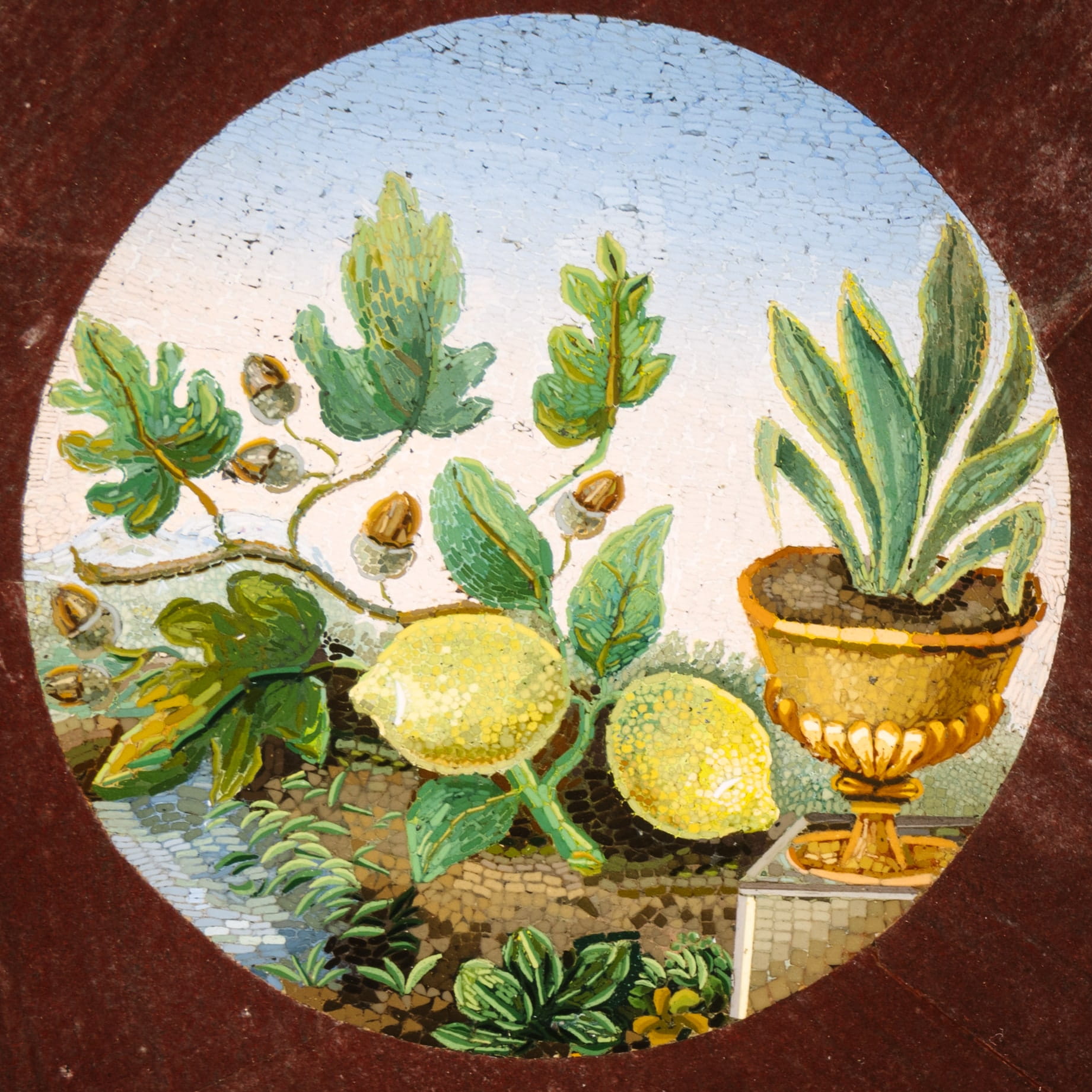 A Rare and Important Micromosaic Inlaid Marble and Giltwood Centre Table - Image 22