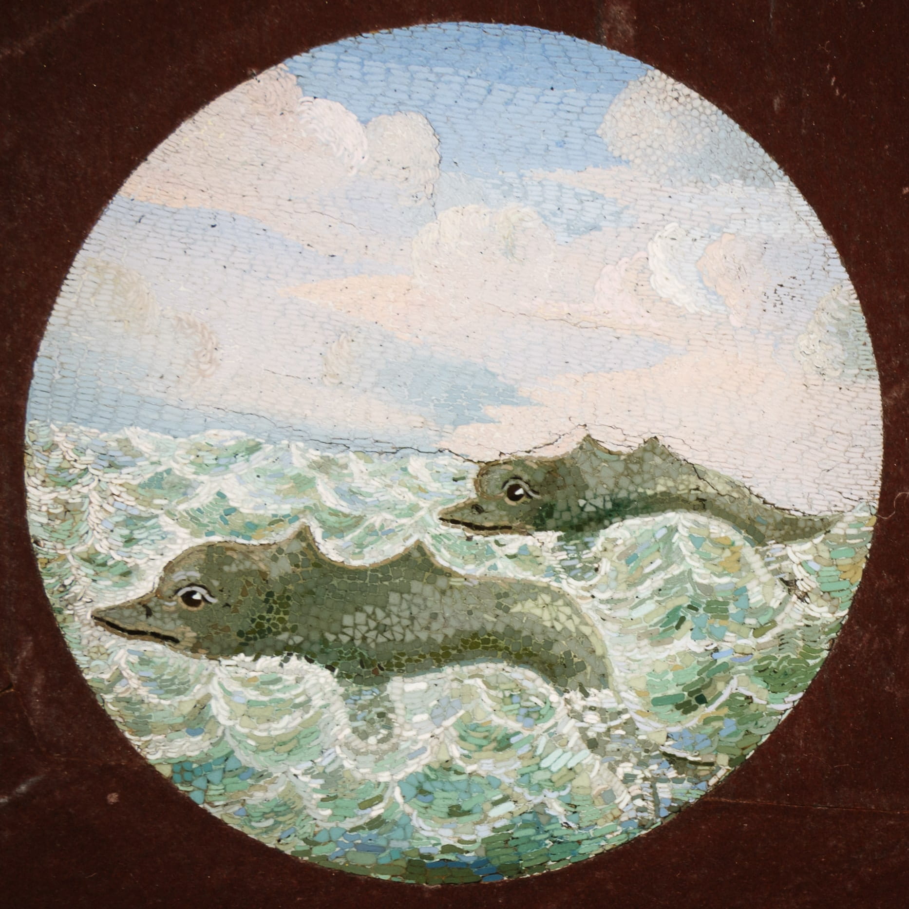 A Rare and Important Micromosaic Inlaid Marble and Giltwood Centre Table - Image 21