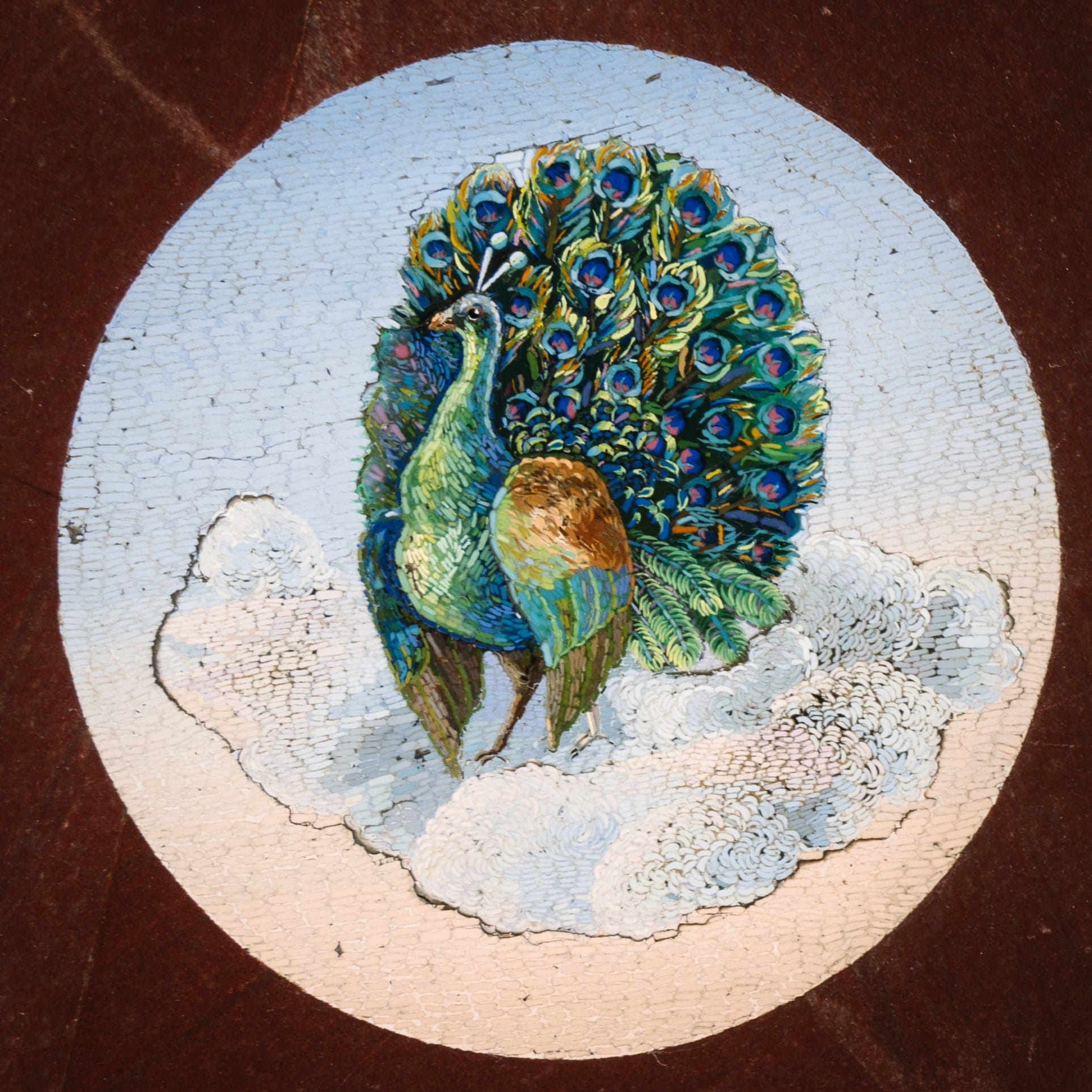 A Rare and Important Micromosaic Inlaid Marble and Giltwood Centre Table - Image 19