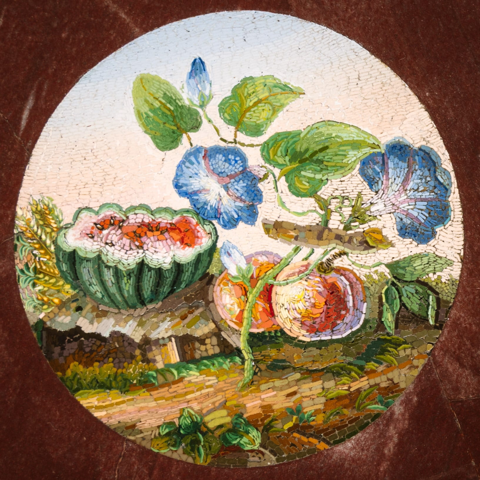 A Rare and Important Micromosaic Inlaid Marble and Giltwood Centre Table - Image 18