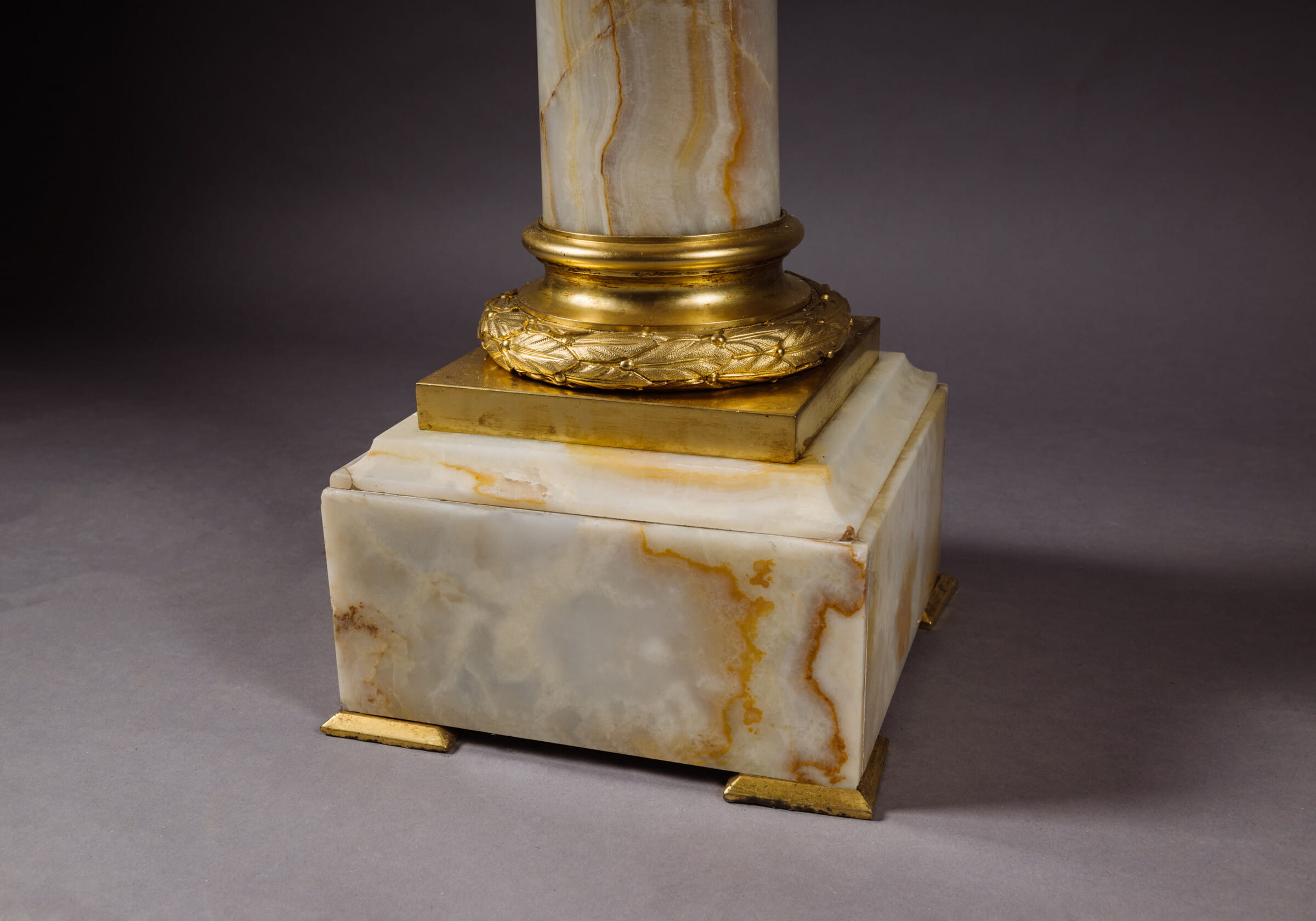A Napoleon III Gilt-Bronze and Algerian Onyx Pedestal - Image 4