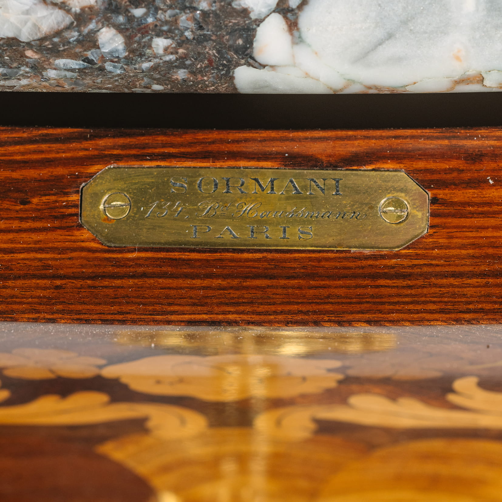 A Fine Louis XV Style Gilt-Bronze Mounted Marquetry Commode - Image 5
