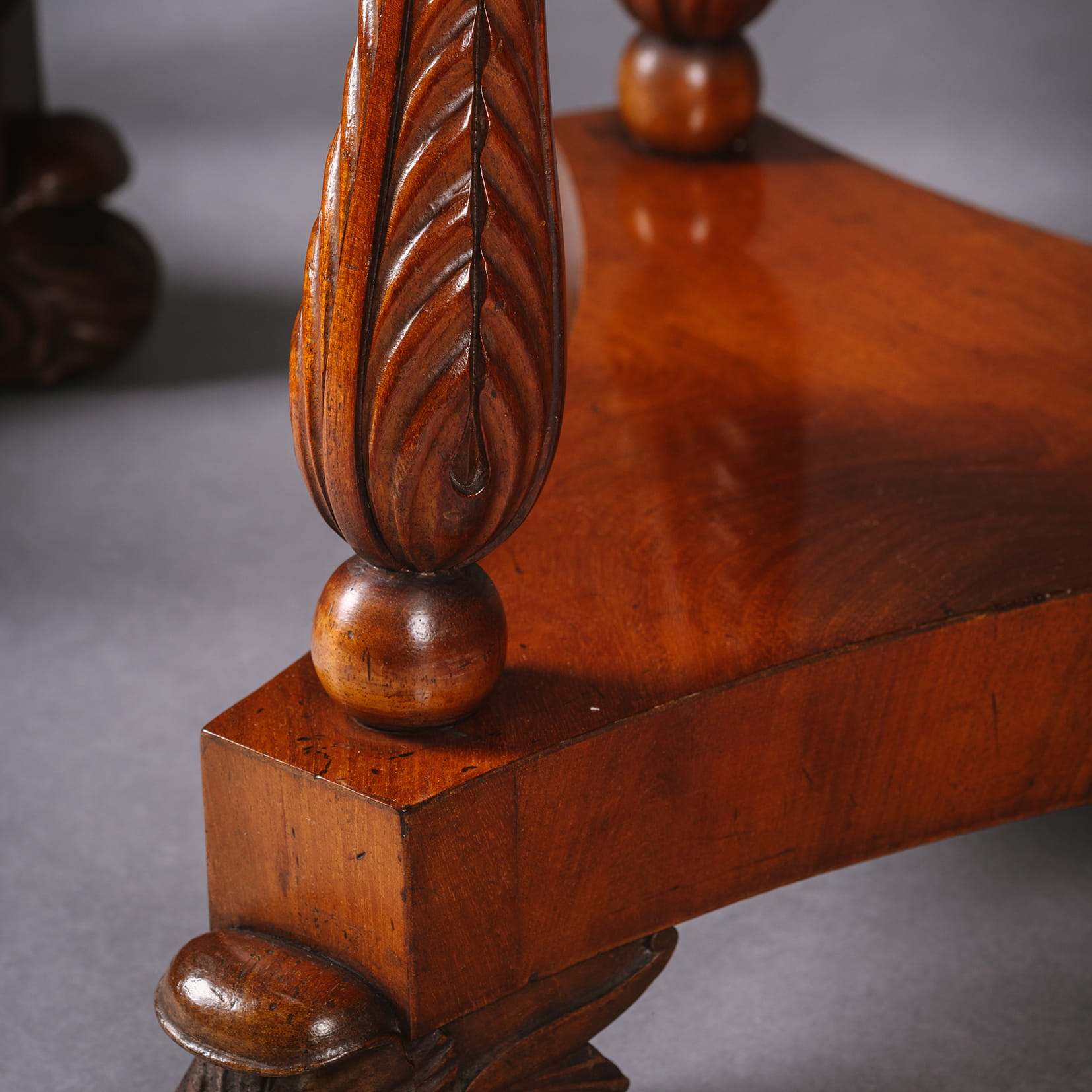 A Pair of North European Mahogany Pedestals - Image 7
