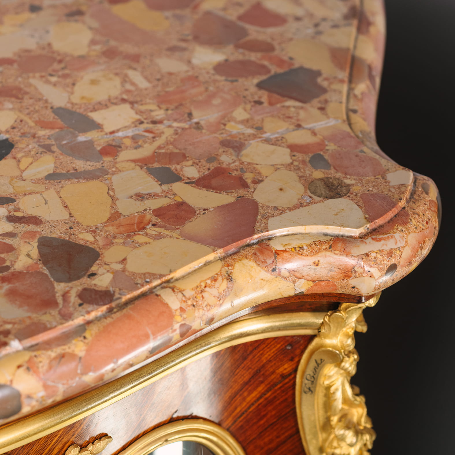 A Near Pair of Belle Epoque Gilt-Bronze Mounted Mahogany Vitrine Cabinets - Image 11
