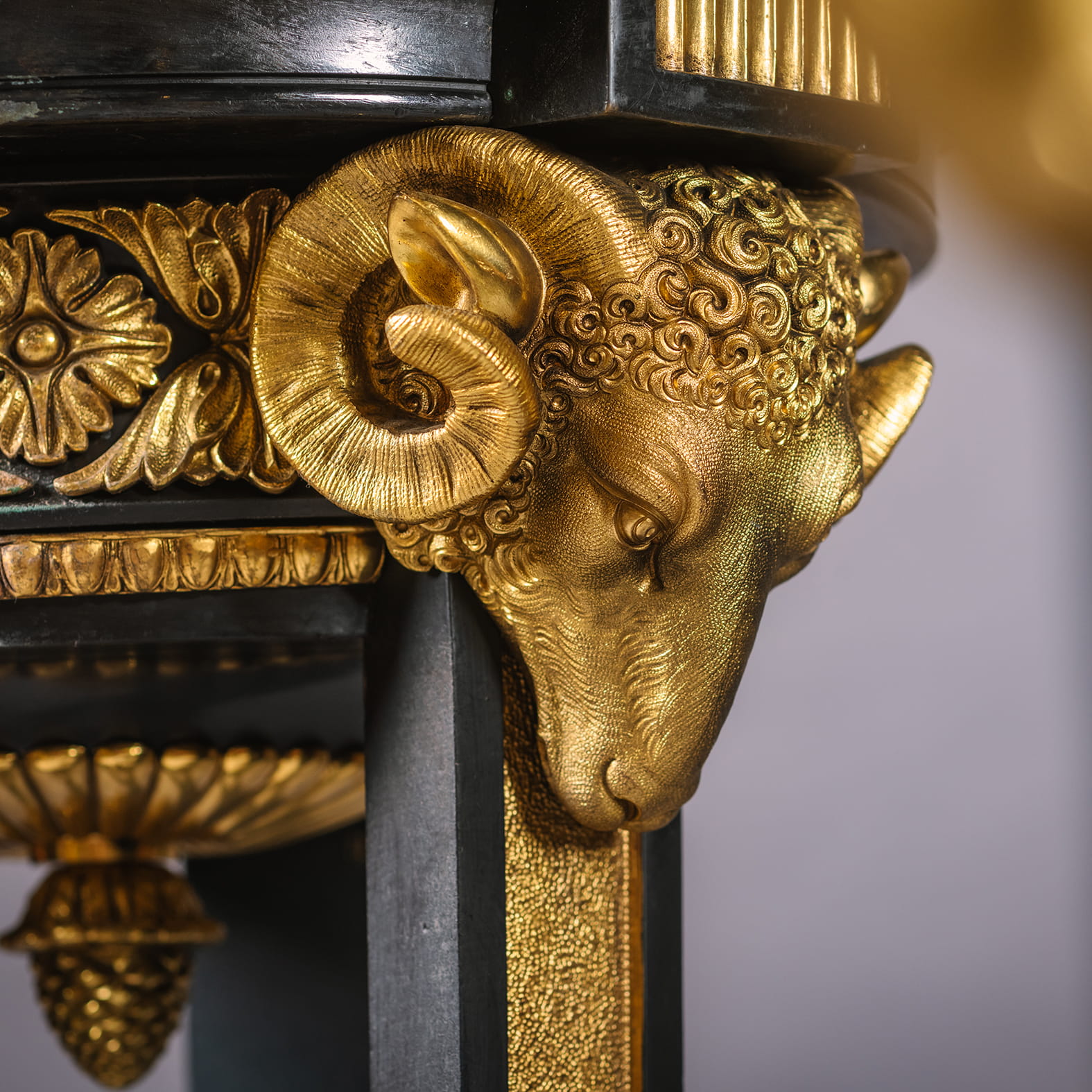 A Pair of Regency Style Gilt and Patinated Bronze Floor Lamps or 'Torchères' - Image 7