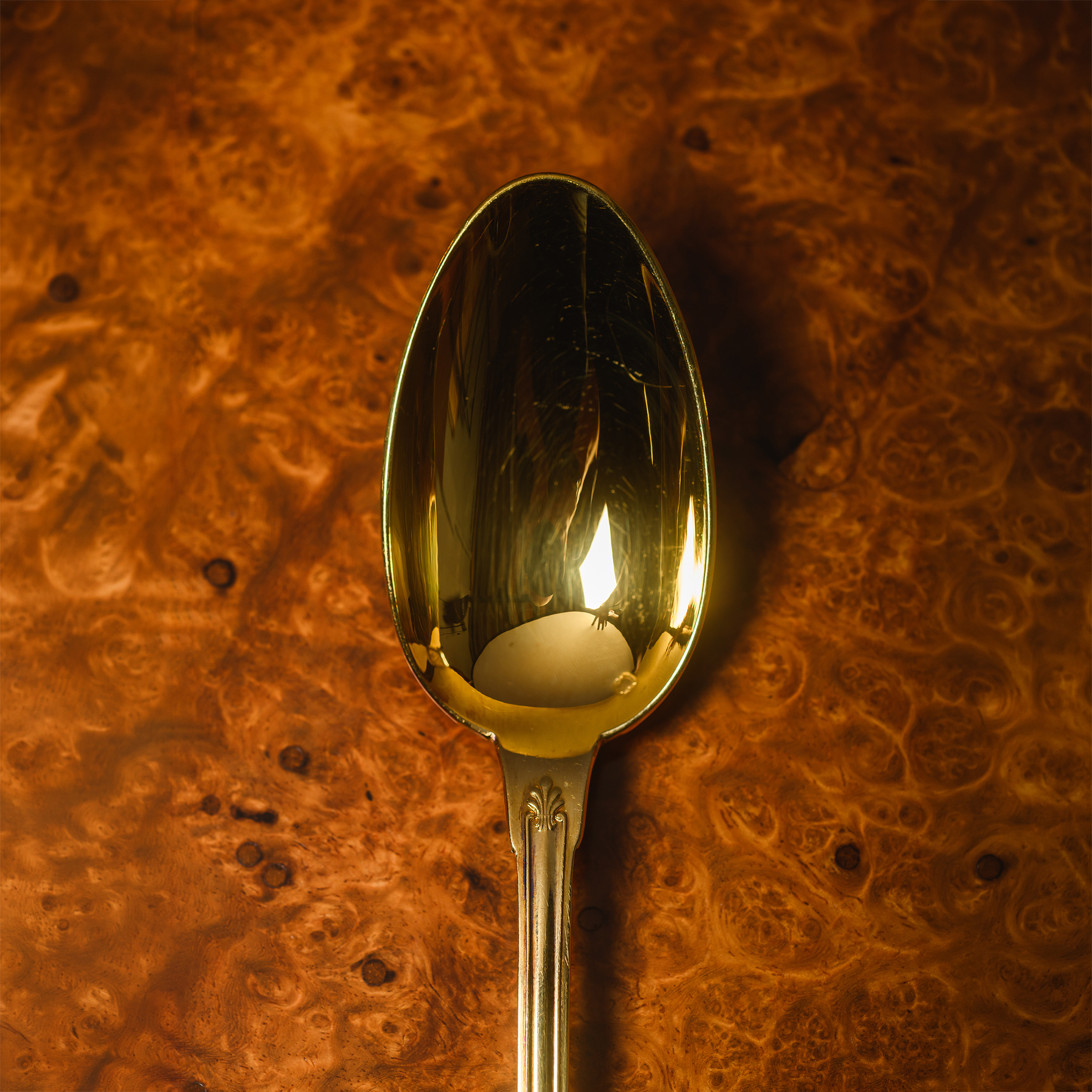Puiforcat Percier Pattern Silver-Gilt Table Spoon