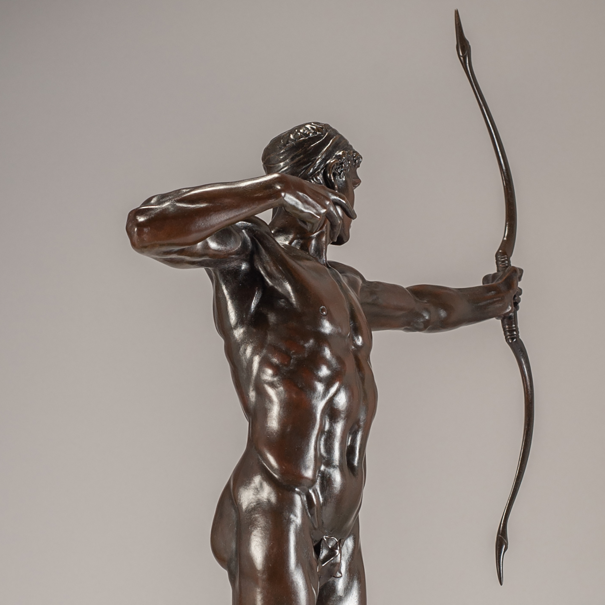 Detail of Hamo Thornycroft’s statue of Teucer.